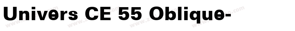 Univers CE 55 Oblique字体转换